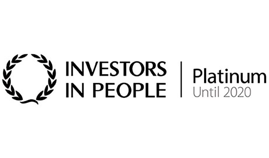 Investors in people platinum until 2020